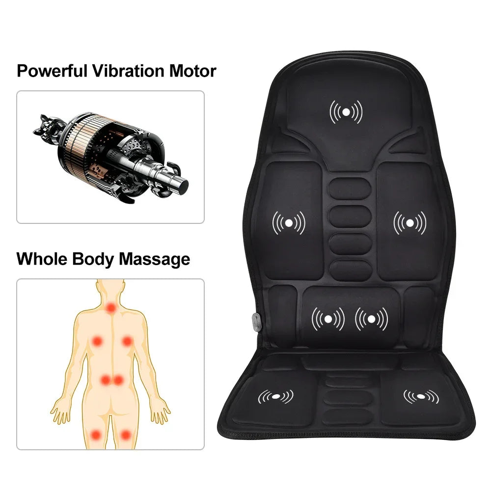 Multi-Mode Vibrating Massage Chair Pad -by RD